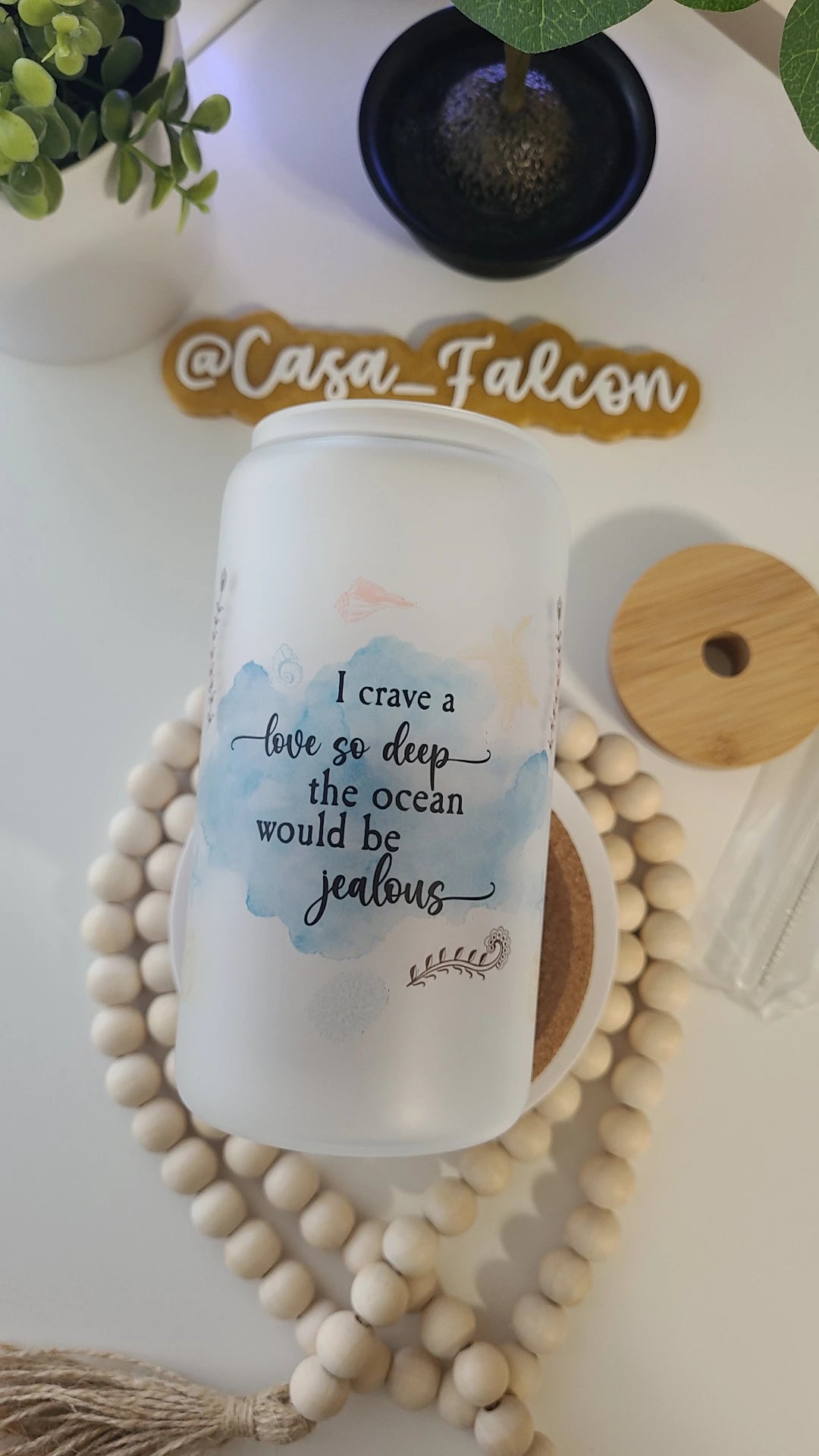 Love So Deep Frosted Cup