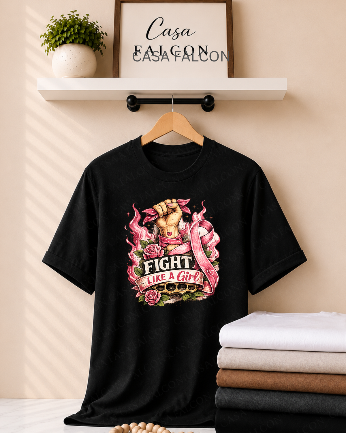 Fight Like A Girl Breast Cancer Awareness Tee