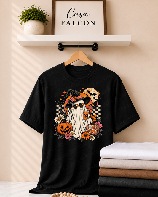 Retro Spooky Ghost Graphic Tee