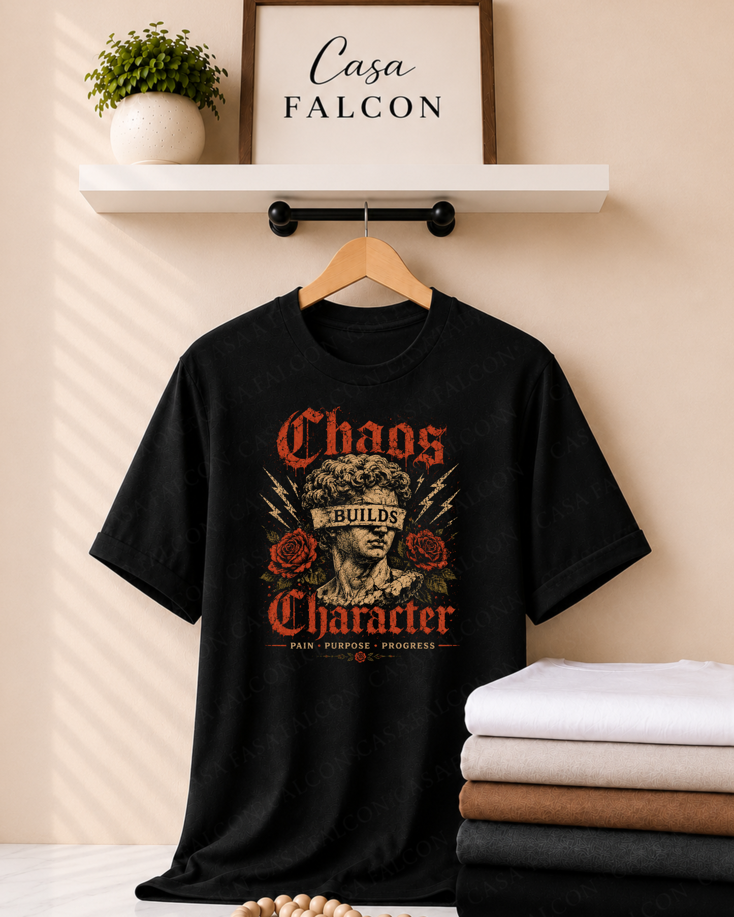 Chaos Builds Character Tee