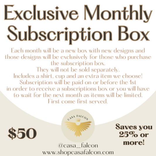 Subscription Box (See description for discount code)