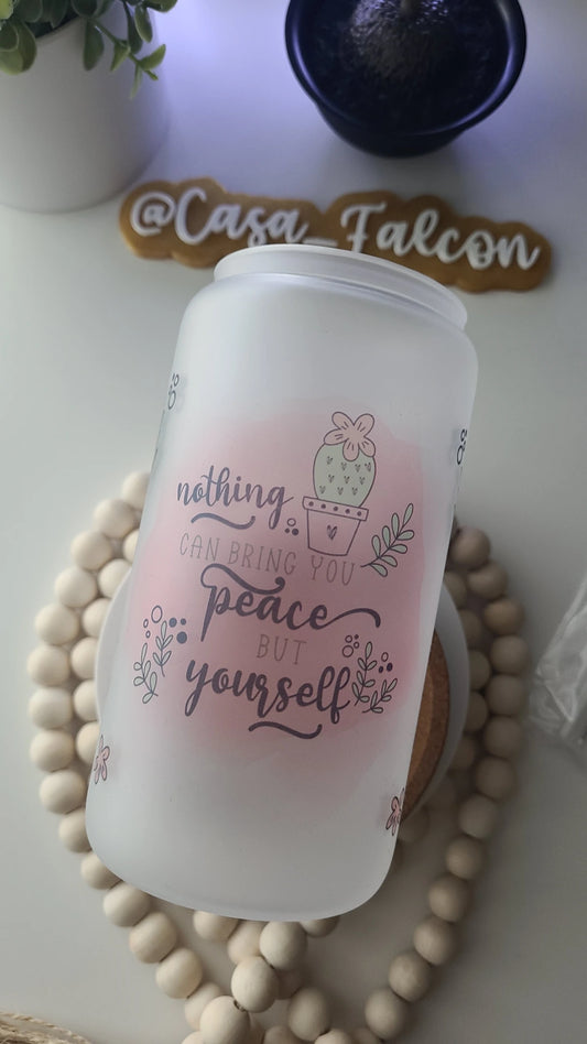 Peace Frosted Cup